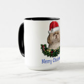 Mug Shitzu cadeaux de Noël (Devant gauche)