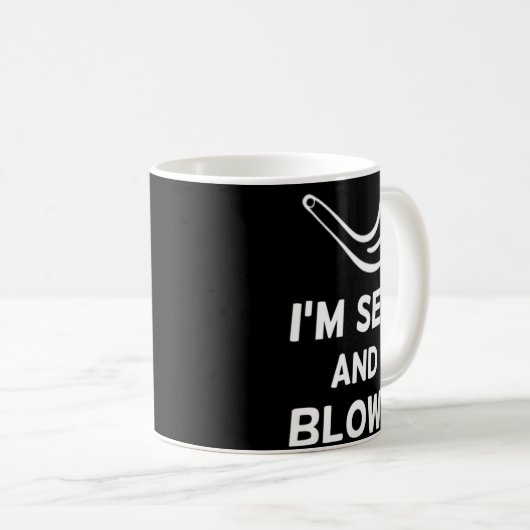 Mug Shofar I'm Y And I Blow It Rosh Hashanah Jewish Ne (Devant droit)