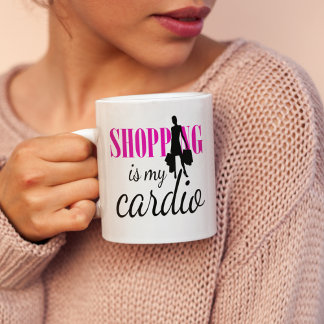 Mug Shopping Est Mon Cardio Graphic Print (v1)