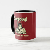 Mug Shopping : moins cher que la thérapie (Devant gauche)