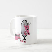 Mug Shopping Thérapie Mode rose (Devant gauche)