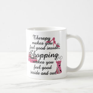 Mug Shopping Thérapie Mode rose