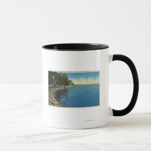 Mug Shoreline, pavillon, et nageurs