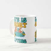 Mug Short Life Go Rafting Design Rafting (Devant gauche)