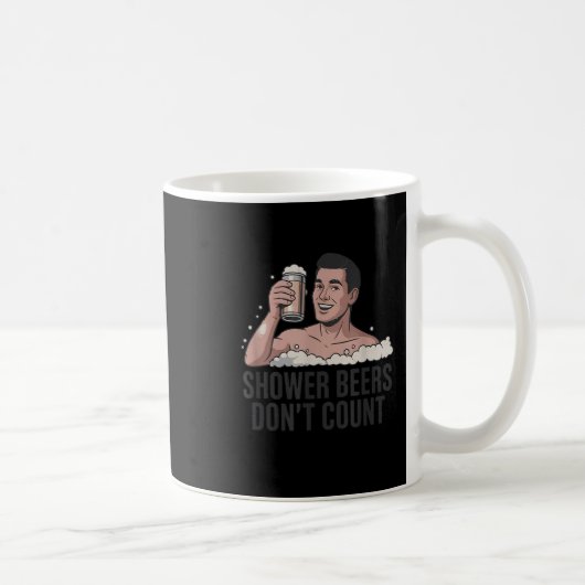 Mug Shower Beers Don’t Count Funny Beer Lover Retro (Droite)