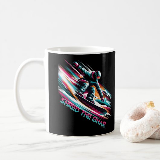 Mug Shred the Gnar Snowboard (Avec donut)