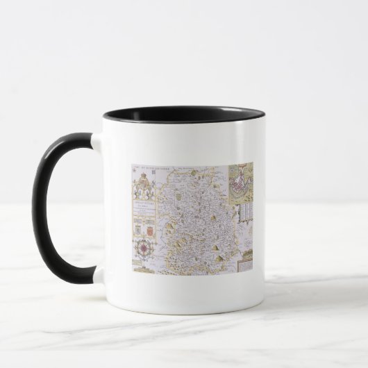 Mug Shropshyre, gravé par Jodocus Hondius (Gauche)