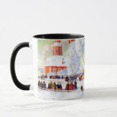 Mug "Shrove-Tide". Cadeau de Noël d'art russe (Gauche)