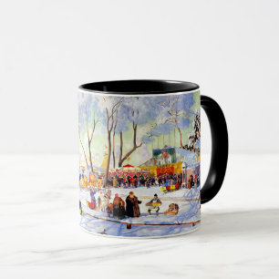 Mug "Shrove-Tide". Cadeau de Noël d'art russe