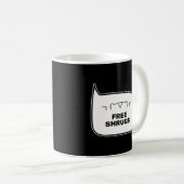 Mug SHRUGS LIBRES Drôle Kaomoji Emoticons Japonais (Devant droit)