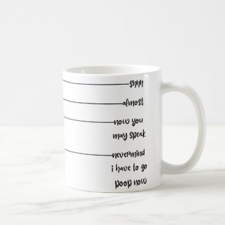 Mug shshut presque, maintenant vous pouvez parler, peu