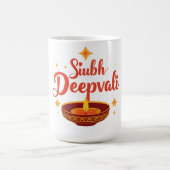 Mug ✨ Shubh Deepavali | Rangoli traditionnel de Diwali (Centre)