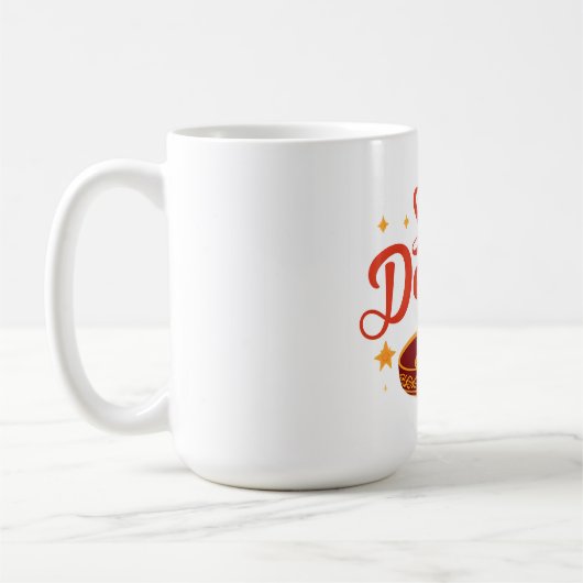 Mug ✨ Shubh Deepavali | Rangoli traditionnel de Diwali (Gauche)