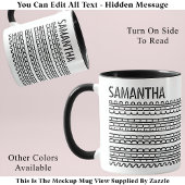 Mug Shud Du Fuh Coupe & Nom Message caché 138BW Drôle