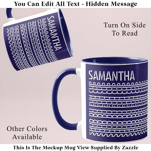 Mug Shud Du Fuh Coupe & Nom Message caché 138WB Drôle