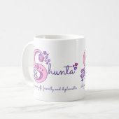 Mug Shunta nom signifiant muscade monogramme S décorat (Devant gauche)