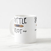 Mug Shuttle Pilot Hand Weaving Knitting Crocheting Wea (Devant gauche)