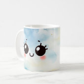 Mug Shy Smile Aquarelle Emogi (Devant gauche)