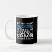 Mug Si au début vous ne réussissez pas Fun Volleyball (Gauche)
