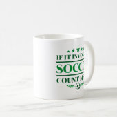 Mug Si Ça Concerne Le Football, Comptez-Moi Dans (Devant droit)