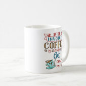 Mug Si ça implique du café et de l'art, comptez moi da (Devant droit)
