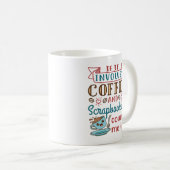 Mug Si ça implique du café et du scrapbooking, comptez (Devant droit)