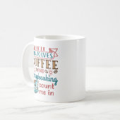 Mug Si ça implique du café et du scrapbooking, comptez (Devant gauche)