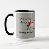 Mug Si c'est trop raide - Design skieur (Gauche)