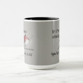 Mug Si c'est trop raide - Design skieur (Centre)