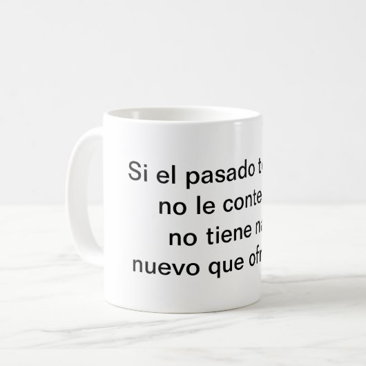 Mug Si el pasado te llama (Devant gauche)