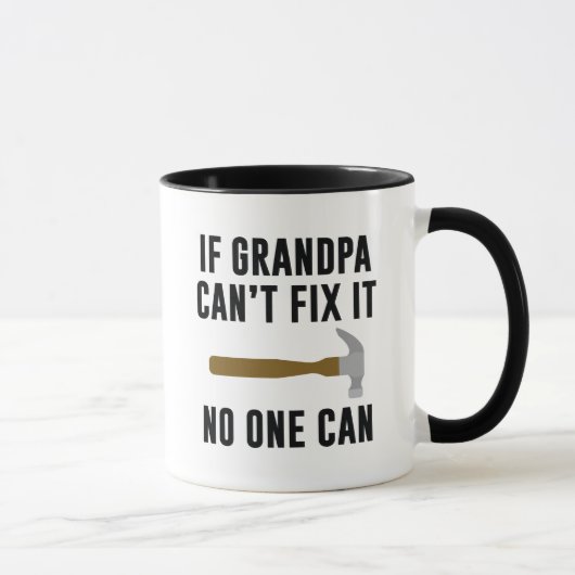 Mug Si grand-père ne peut pas le réparer (Droite)