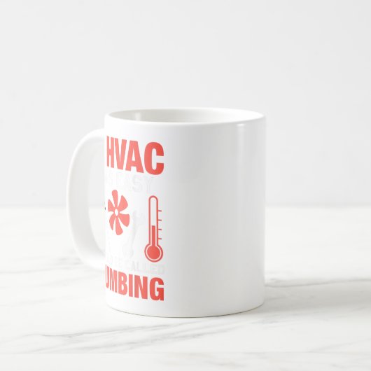Mug Si Hvac Était Facile Drôle Technicien Conception D (Devant gauche)