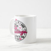 Mug Si j'avais des sentiments - Drôle Skeleton Valenti (Devant gauche)
