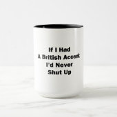 Mug Si j'avais un accent britannique (Centre)