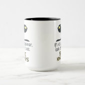 Mug Si je disparais demandez au chat noir qu'elle conn (Centre)