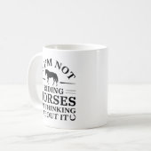 Mug Si je ne fais pas de cheval, je pense à ça (Devant gauche)