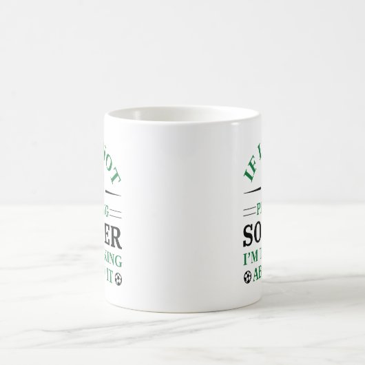 Mug Si je ne joue pas au football, je pense à ça (Centre)