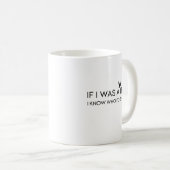 Mug Si j'étais un oiseau (Devant droit)