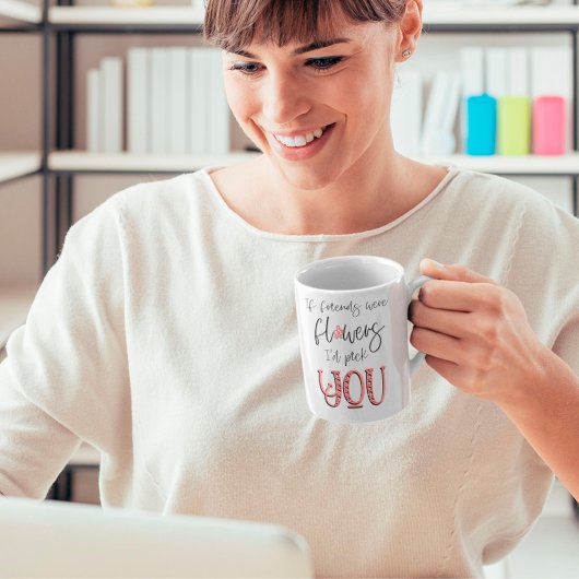 Mug Si les amis étaient des fleurs Amitié Nom de la ci