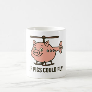 Mug Si les cochons pouvaient voler - hélicoptère