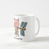 Mug Si les cochons pouvaient voler - Station spatiale (Devant droit)