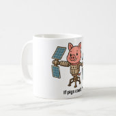 Mug Si les cochons pouvaient voler - Station spatiale (Devant gauche)
