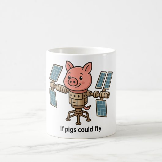Mug Si les cochons pouvaient voler - Station spatiale (Centre)
