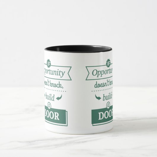 Mug Si l'opportunité ne frappe pas construire une port (Centre)