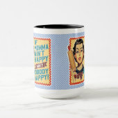 Mug Si Momma n'est pas heureuse femme rétro (Centre)