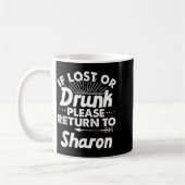 Mug Si perdu ou s'il vous plaît retourner au nom de ca (Gauche)