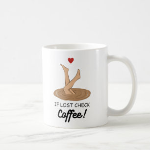 Mug Si perdu, vérifiez le café Art drôle pour les amat
