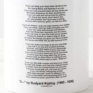 Mug Si Poème De Rudyard Kipling (Poème Inspirationnel)