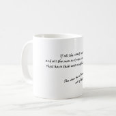 Mug "Si tout le monde est une scène..." (Devant gauche)