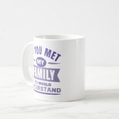 Mug Si Tu Rencontrais Ma Famille, Tu Comprendrais (Devant gauche)